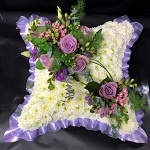 Lavender Cushion funerals Flowers